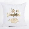 Hot Stamping Pillowcase Nordic Ins Style Indian Feather Pineapple Gold Cushion Nordic Simple