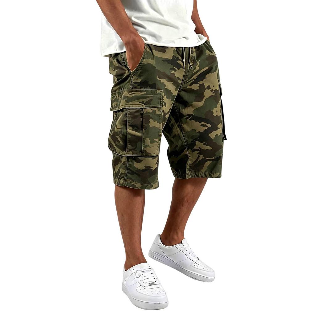 Мужские шорты-карго для мужчин Летние Свободный крой Для улицы Для спортзала Мужские Повседневные С множеством карманов Мужские Спортивные шорты Баскетбольные шорты Мужские
