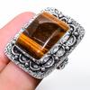 Tiger Eye Gemstone 925 Sterling Silver Gift Jewelry Ring Size 8