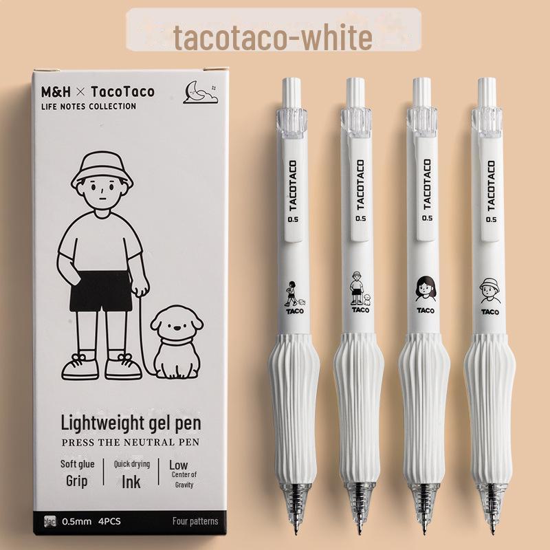 Ручка-кисть Tacotaco Neutral Black для студентов — унисекс, простой инструмент для письма на водной основе