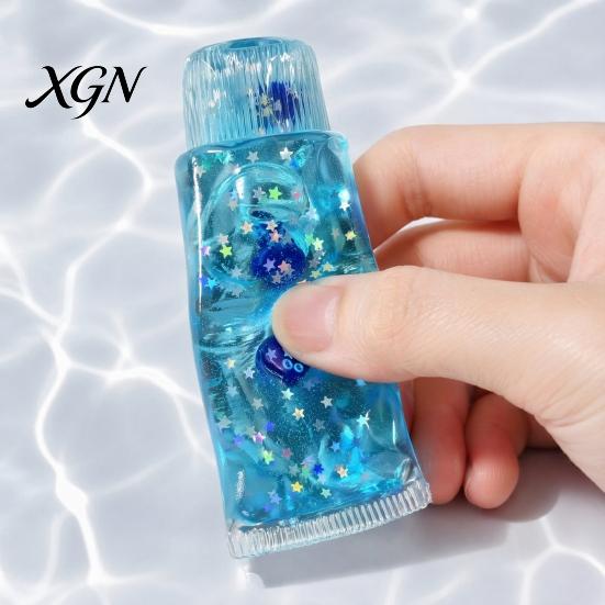 Office Stress Reliever Relief Toothpaste Tube Toy, Slow Rising Clear Squeeze Gadget Anxiety Relieving Sensory Fidget Toy for Home School