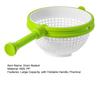 Складная центрифуга для салата со складной ручкой, многофункциональная протирка для фруктов и овощей, сетчатый дуршлаг, корзина для слива
