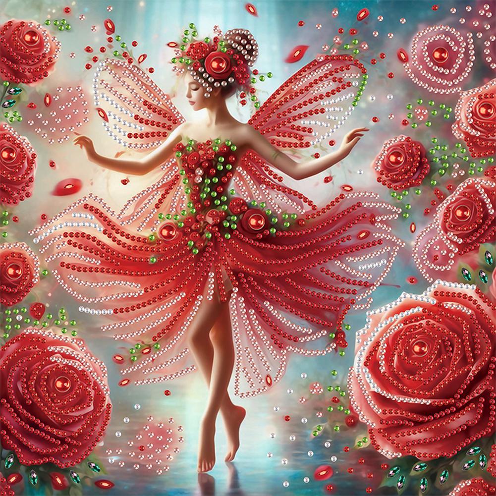 Набор для алмазной вышивки 5D DIY с частичной выкладкой специальными стразами, украшение для искусства, красивая девушка, украшение для дома, рождественские подарки на день рождения, 30x30 см