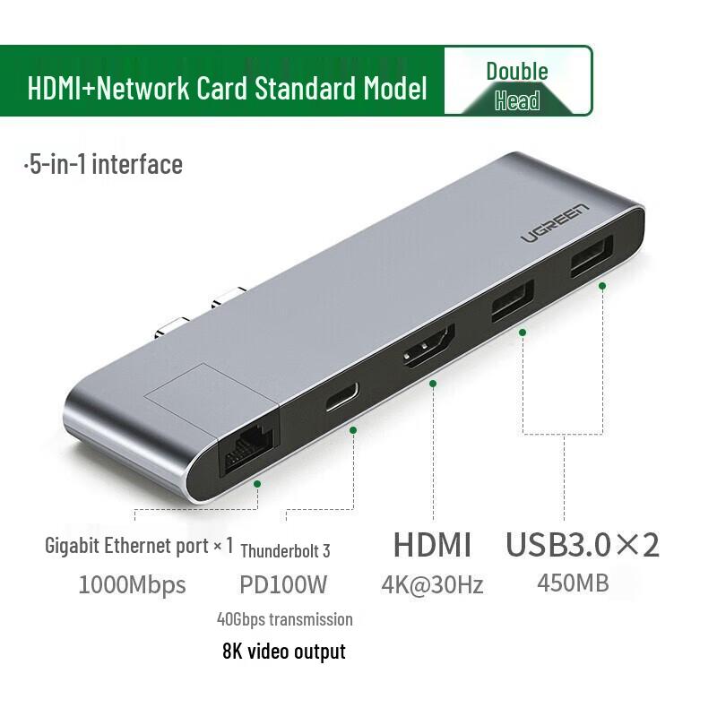Ugreen Многофункциональный конвертер Type-C