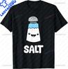 Salt Costume Matching Pepper and Salt Couple T-Shirt Casual Streetwear Fashion Hip Hop  Tshirt Kawaii Cartoon Y2k  Tees