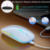 Перезаряжаемая беспроводная мышь, совместимая с Bluetooth, 2,4 ГГц, двойные режимы, компьютерная мышь с наноприемником для ПК, ноутбука, Macbook
