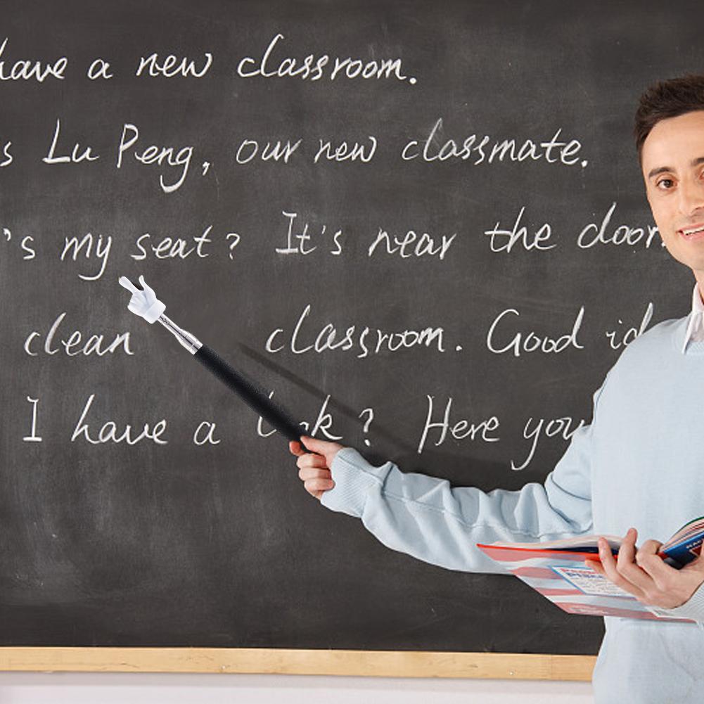 55см Телескопическая указка для учителя Цветная выдвижная ручная указка для учителя для класса Указка для чтения для детей 1 шт.