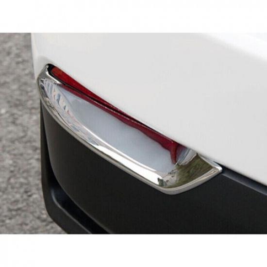 Для Lexus NX200t 300 300h 2015-2021 Серебристая Накладка на задний бампер для противотуманной фары