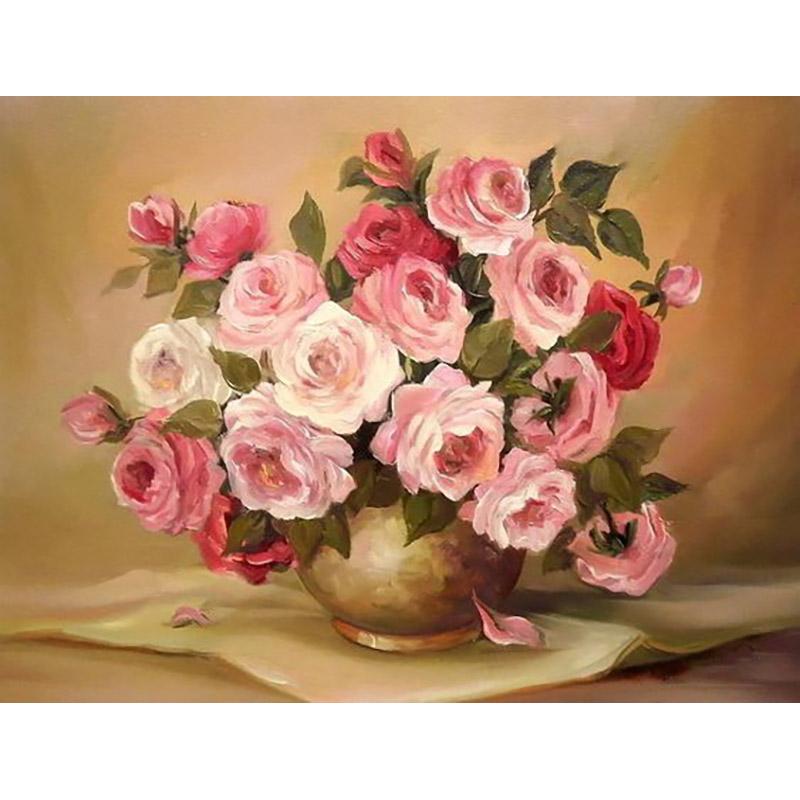 5d алмазная живопись цветок вышивка крестиком рукоделие DIY мозаика вышивка полная круглая дрель украшение со стразами домашнее настенное искусство