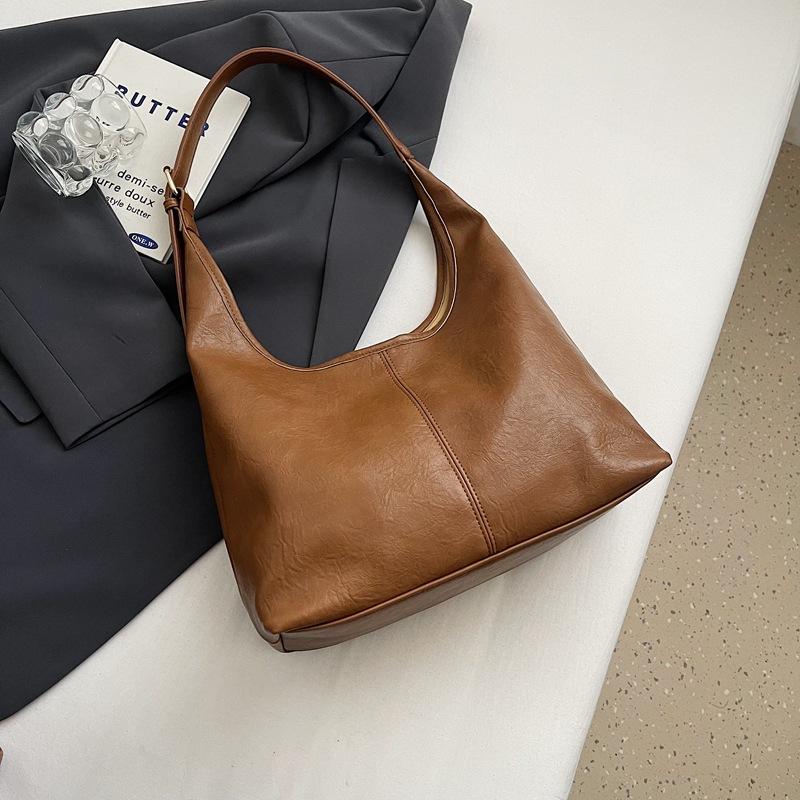 Премиальный sense Maillard женская сумка-тоут 2025 новая осенне-зимняя ретро сумка через плечо большая вместимость сумка для通勤