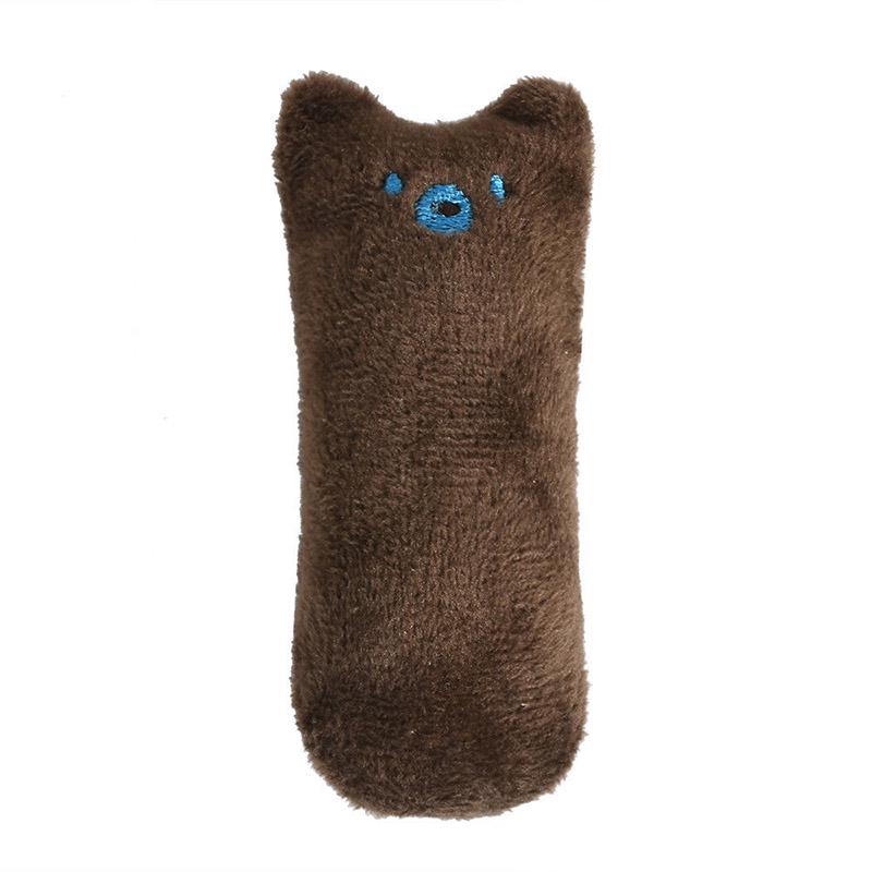 Catnip Toys Cute Thumb Plush Pillow Teeth Grinding Bite-resistant Teasing Relaxation Cat Chew Toy Pet Accessories