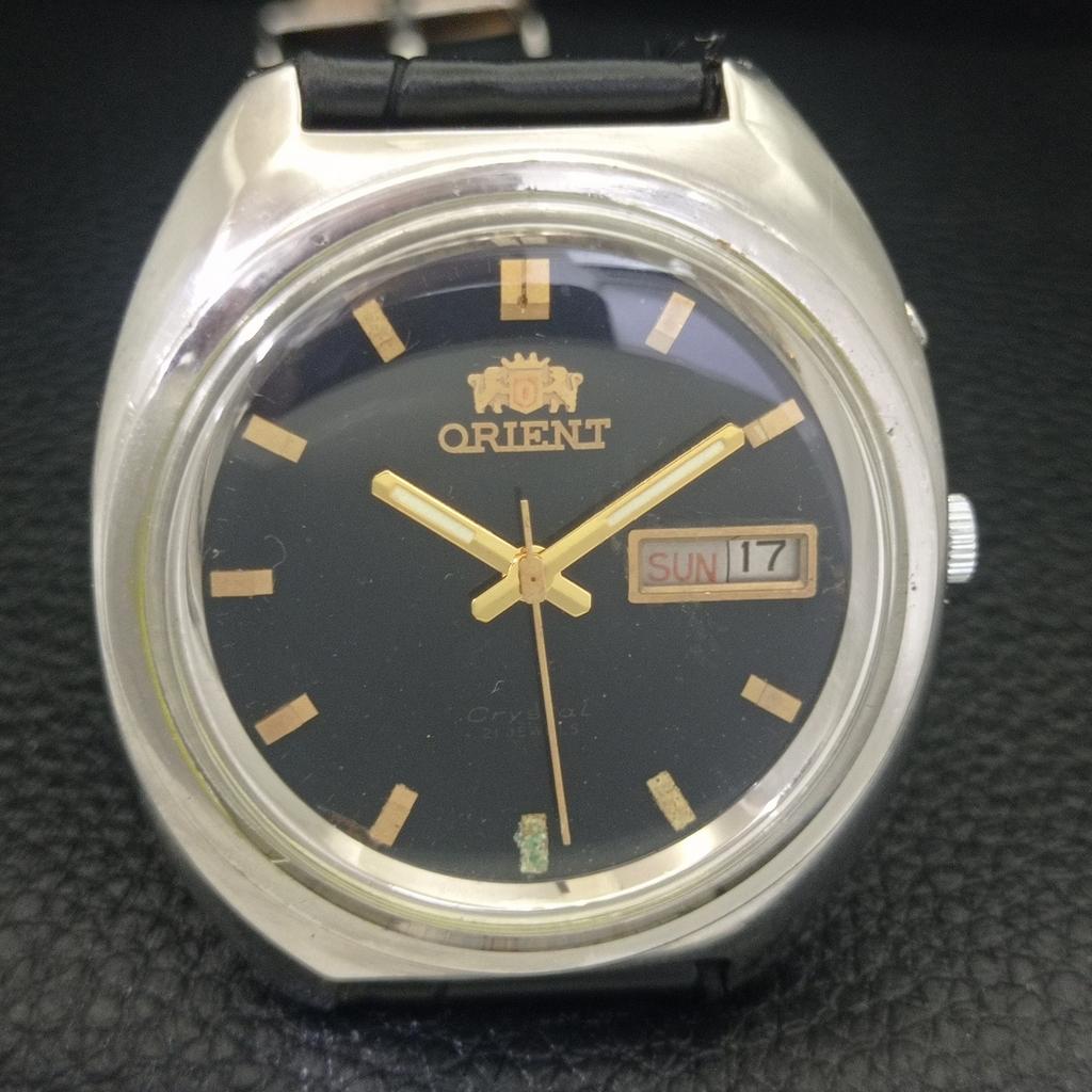 АВТОМАТИЧЕСКИЕ ВИНТАЖНЫЕ ЧАСЫ ORIENT CRYSTAL 46941 ЯПОНИЯ МУЖСКИЕ ОРИГИНАЛЬНЫЙ ЦИФЕРБЛАТ a703456-1 R213c-a703456
