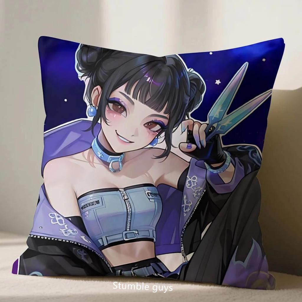 Kpop Sofa Cushion Cover Demon Hunters Anime 45X45cm Pillowcase Soft
