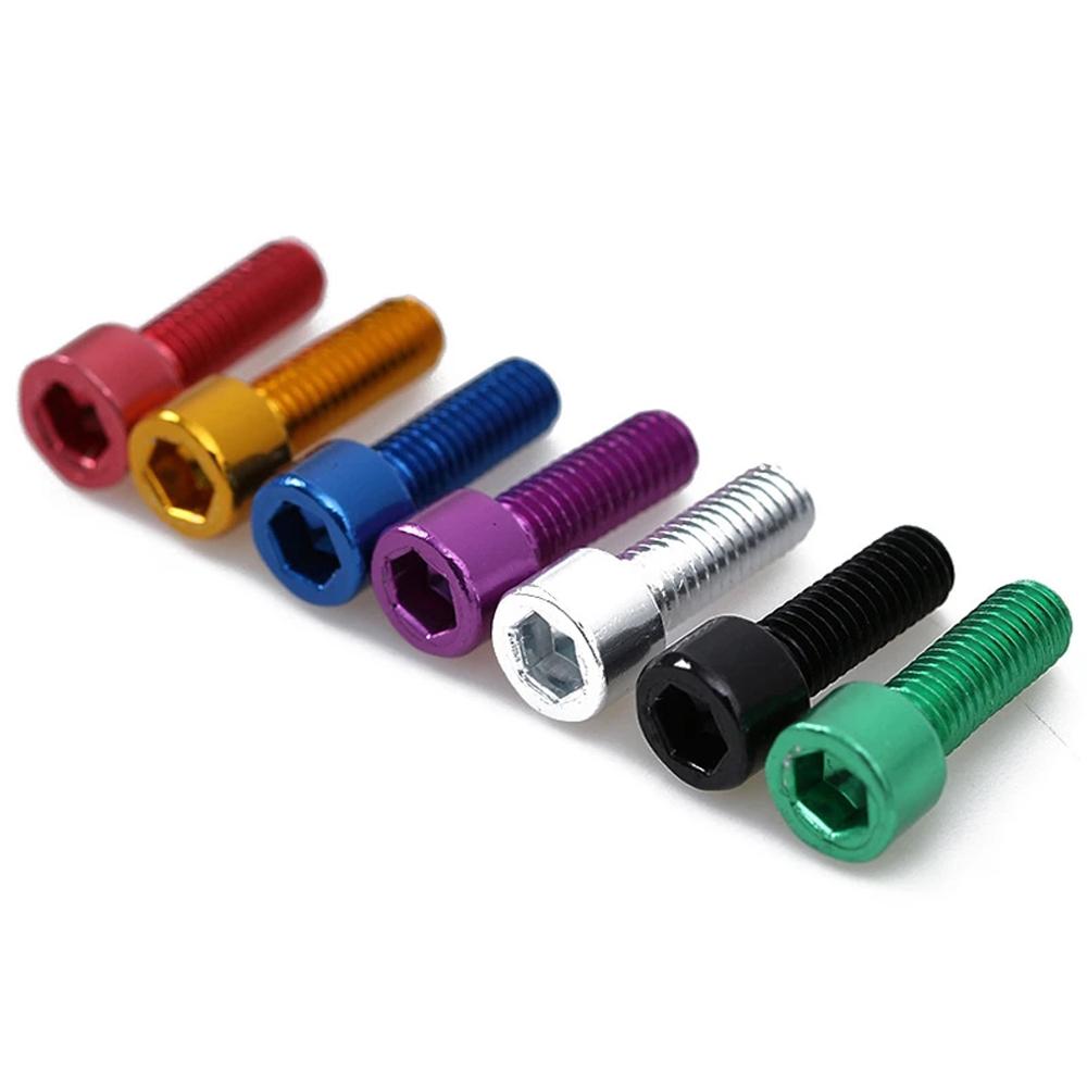 M5 Road Bike Bike Bottle Holder Screw Aluminum Zinc Zinc Alloy Kettle Rack Screw Water Bottle Cage Bolts