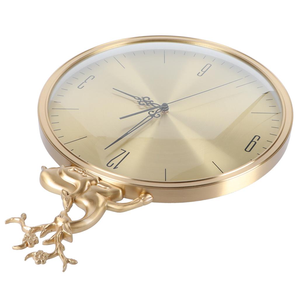 Китайский стиль простые бесшумные маятниковые часы современные настенные часы для украшения гостиной дома