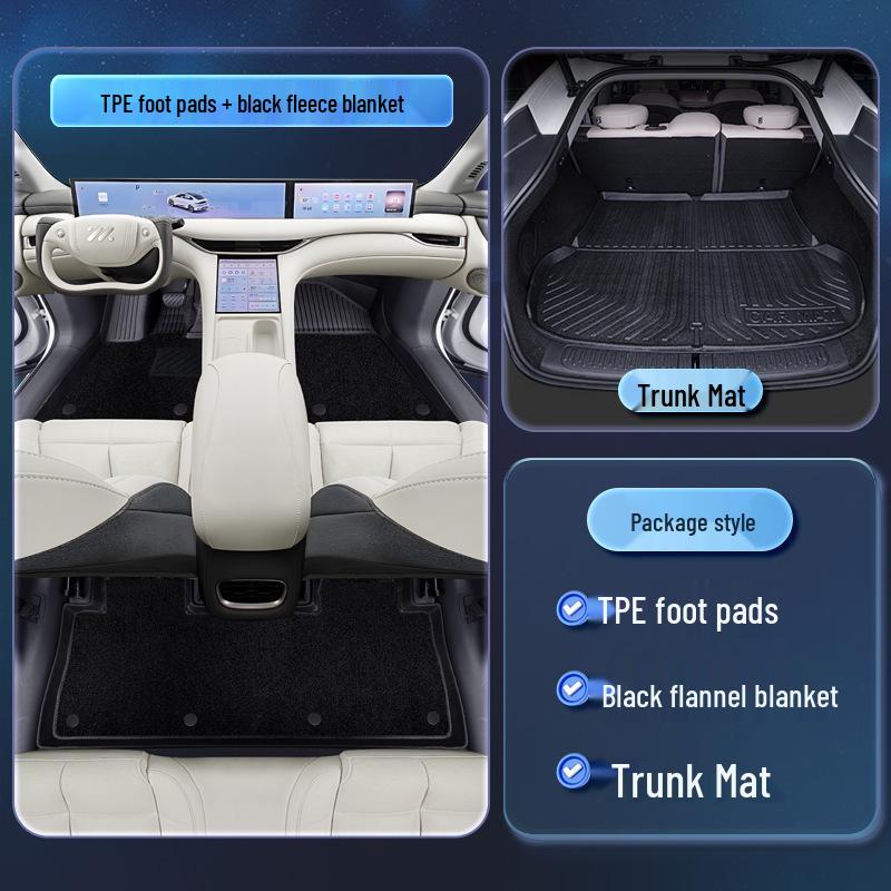 2025 Zeekr LS6 ТПЭ Коврики в салон - Полный комплект для модификации интерьера