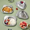 316 children's tableware Cartoon dinner plate Kindergarten school 304 stainless steel plate Cute baby food plate