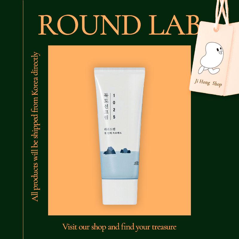 ROUND LAB 1025 Dokdo Sun Cream 50 Ml (SPF 50+ PA+++) Cream Moisturizing Skin Soothing Protection Whitening Wrinkle Sebum Acne Improvement