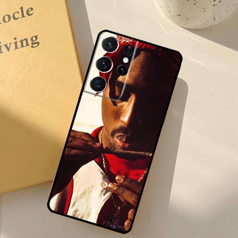 Чехол для телефона рэпера 2pac, певца Tupac, для Samsung Galaxy S25 Ultra S20 S21 S22 S23 S24 S9 S10 Plus S25 FE, защитный корпус