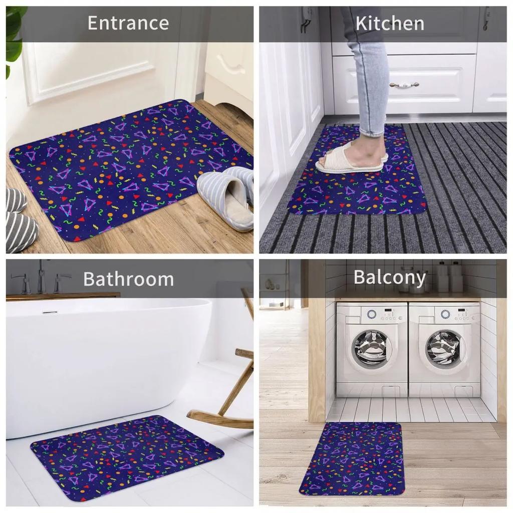 Arcade Carpet Non-slip Doormat Floor Mat Washable Carpet Rug for Kitchen Entrance Home Bedroom Footpad Mats