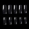 500pcs Long Square Full Cover No-Crease Fake Nails False Nail Tips White Nature Clear 10 Sizes Nail Art Tools Manicure