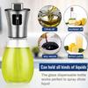 1 pcs Air Fryer Oil Spray, 200 ML Oil and Vinegar Spray, Refillable Clear Oil Bottle Spray, Suitable for Cooking, Grilling Pasta