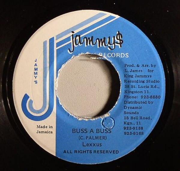 7-дюймовая пластинка LEXXUS Buss A Buss NONE Jammys Records 1996 Ямайка Регги Ска Даб Б/у