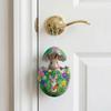 Creative 2D Easter Egg Decoration Cartoon Party Rabbit Easter Egg Pendant Wooden DIY Bunny Decor Lanyard Birthday Celebration