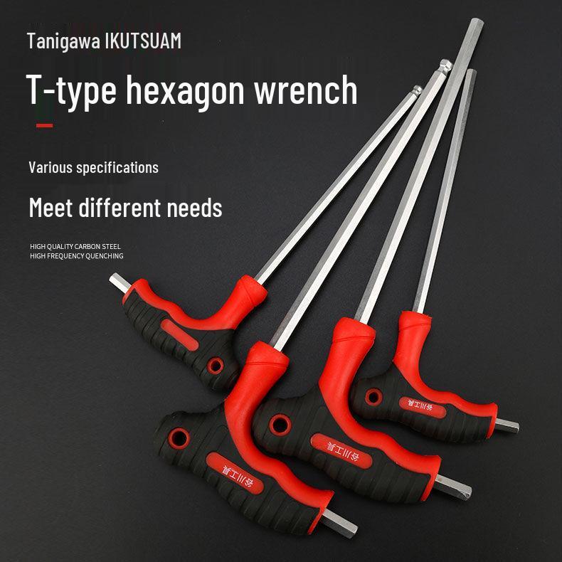Т-образный набор шестигранных ключей с шаровыми и плоскими головками, рычажная отвертка Torx