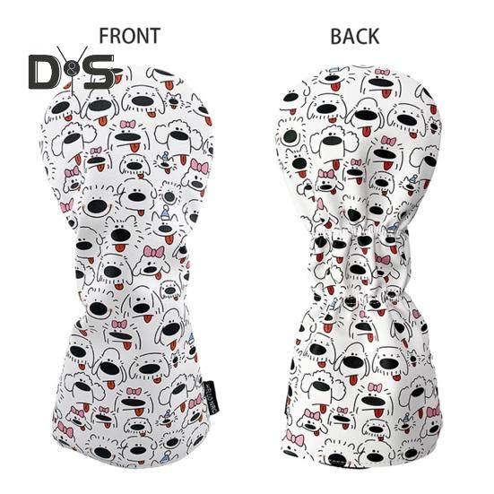 Чехол для клюшек для гольфа, защитный чехол для клюшек Fairway Woods Hybrids, чехол для клюшек для гольфа с изображением мультяшного щенка