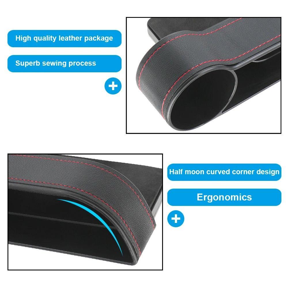 Cup Holder Car Seat Slit Gap Pocket Side Bag Reserved Car Organizer Box  Automobile Slit Box