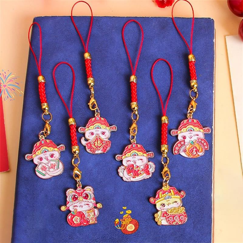 Милый мультфильм китайский Новый год зодиак змея брелок год змеи счастливый брелок подвески сумка подвеска украшение подарки
