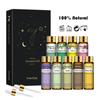 PHATOIL 9Pcs Aroma Essential Oil Gift Set Jasmine Rose Lemon Therapeutic Grade Natural Essential Oil Set for Humidifier Diffuser Stress Relief
