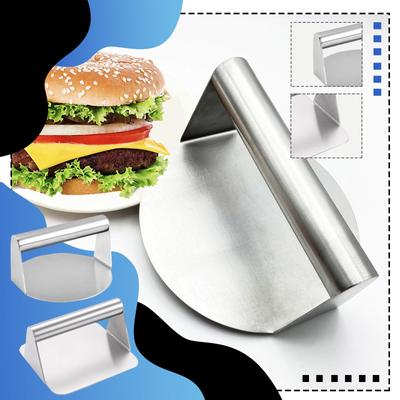 Пресс для мяса из нержавеющей стали, Пресс для котлет, Квадратный круглый пресс для мяса, Пресс для мяса для гамбургеров, Пресс для мяса, Кухонные принадлежности