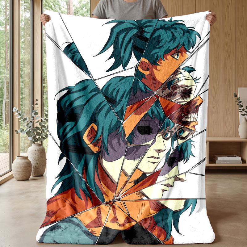Soft Flannel Blanket Lightweight Cozy Bedroom Living Room CoverSally Face