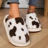 Winter Home Fur Slippers Women  Comfort Soft Sole Couple Plush Slippers Woman Faux Fur Keep Warm Cotton-Padded Shoes Slides