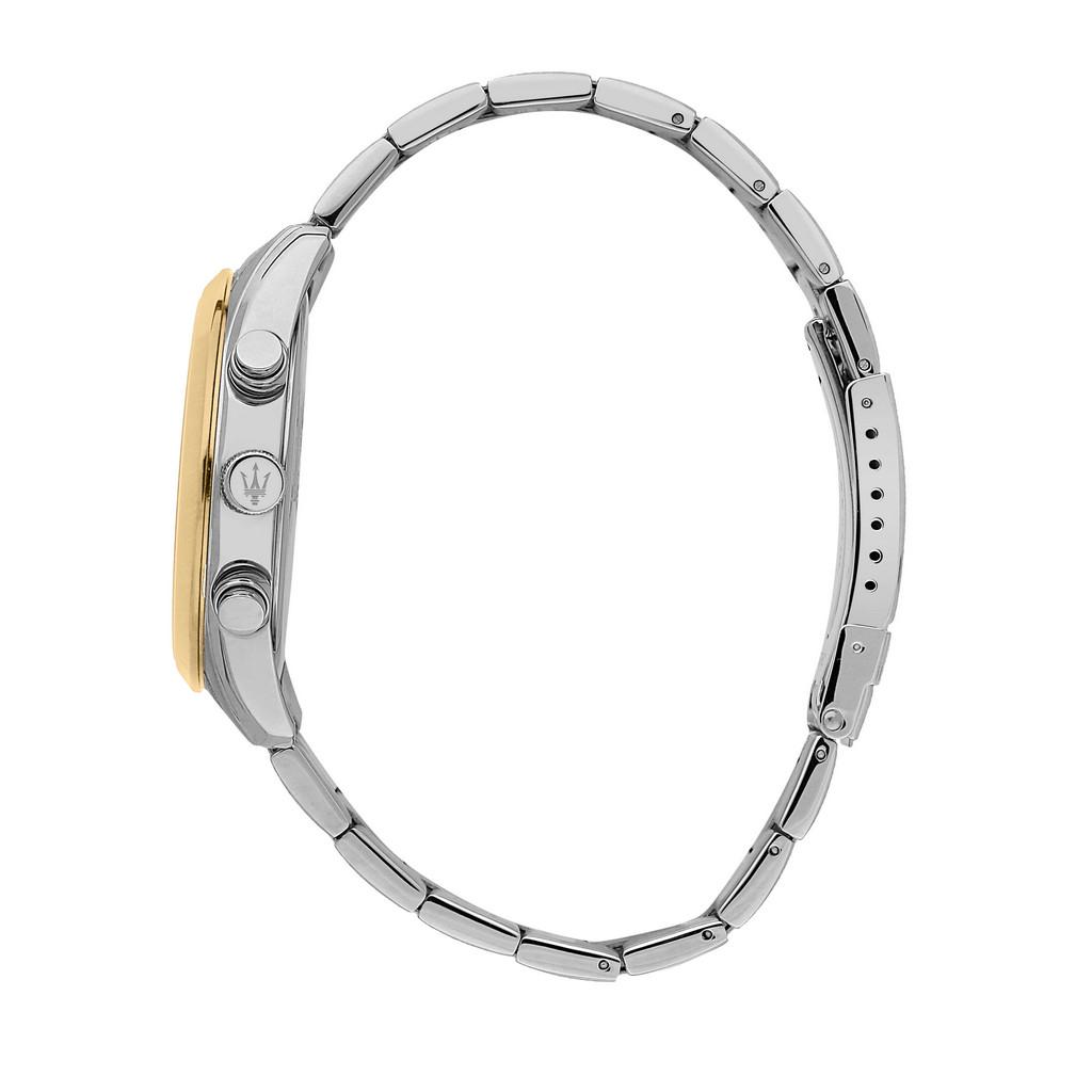 Maserati Attraction Лимитированная серия Хронограф Двухцветная Нержавеющая сталь Черный циферблат Кварц R8853151008 Мужские часы