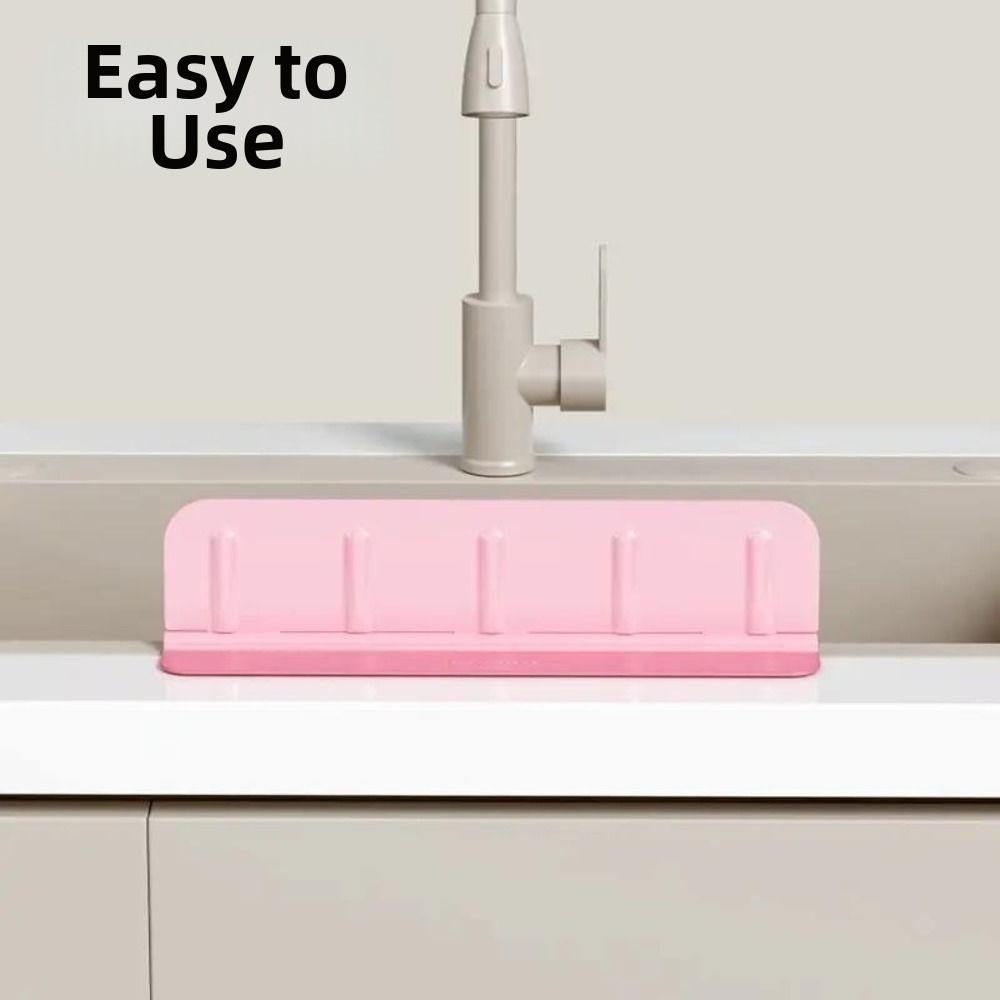 Anti-splash Sink Splash Guard Reusable Sink Storage Rack Kitchen Water Baffle  for Wash Basin