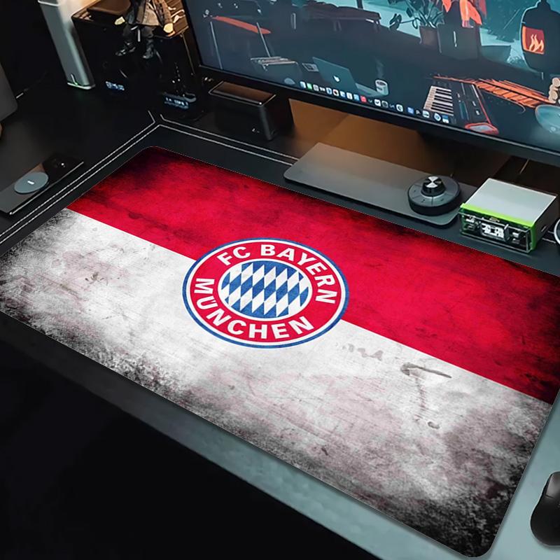 Коврик для мыши FC Bayern Munich Цветной Большой Игровой Коврик для стола Нескользящий Коврик для ноутбука Планшета Большой Коврик для мыши XXL Коврик для Mini PC Игровой коврик с заблокированным краем