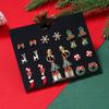 Santa Claus Elk Christmas Earrings Set Female Ear studs Korean Style Earrings Red Dangle Earrings