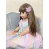 Разноцветная красивая мягкая реалистичная мини-кукла Reborn Baby с волосами для девочек, подарок на день рождения для малышей