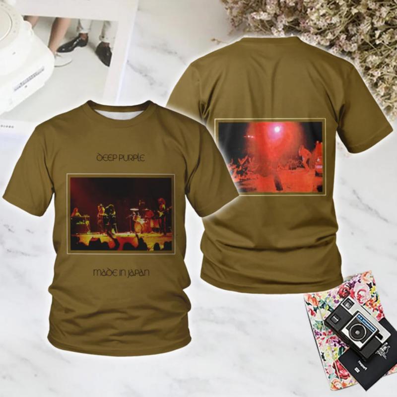 Популярная футболка с 3D-печатью группы Хэви-рок Метал Deep Purple для мужчин/женщин, футболка с коротким рукавом, летняя мода, Хип-хоп Y2k Топы