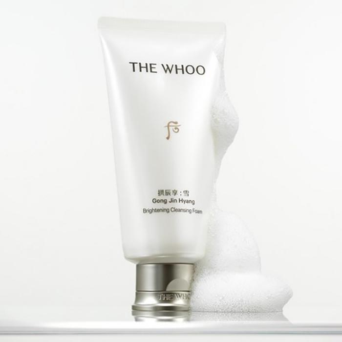 The history of whoo Gongjinhyang Seol Осветляющая очищающая пенка – Сияющее отбеливание, очищающее средство для лица для чистой и сияющей кожи, корейское