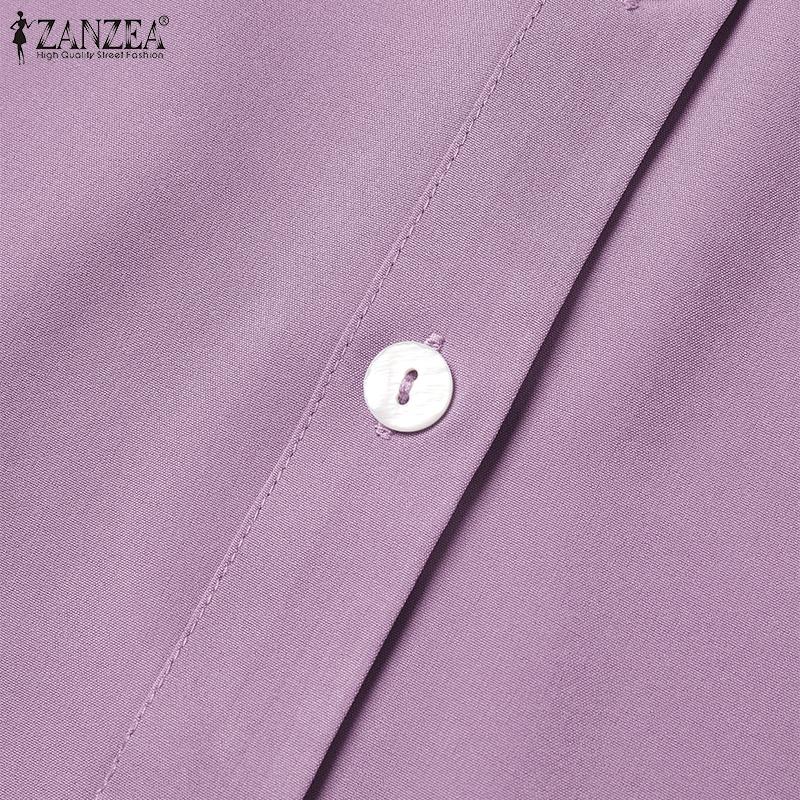 ZANZEA Весенние женские топы с открытыми плечами на тонких бретельках