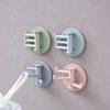 Bathroom Hooks Creative Shape 3 Branch Rotating Hook Wall Unmarked Paste Plain Color Multifu Storage Hook Gadget Accessories