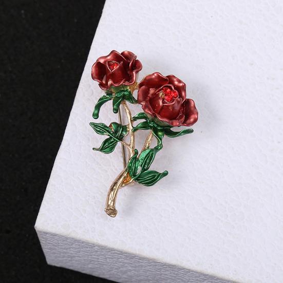 Брошь Anti-deform, простая в использовании, в форме цветка розы, брошь для одежды для женщин