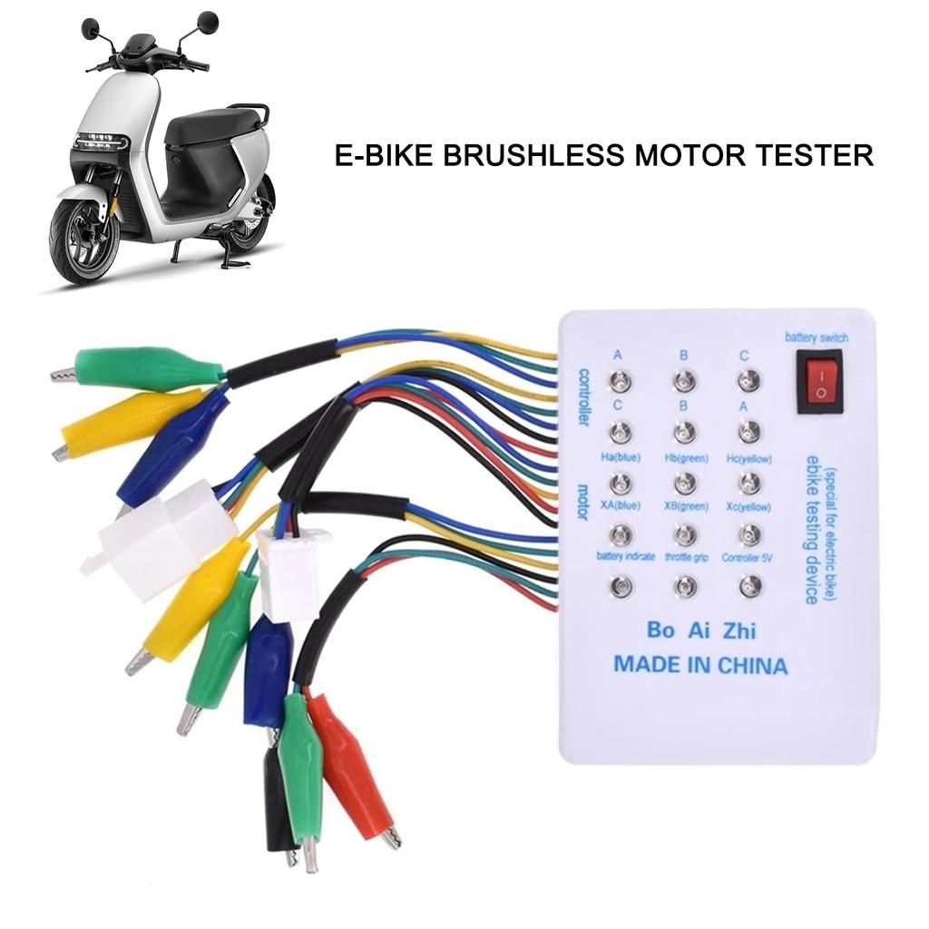 Brushless Motor Tester Electro Car E Bike Scooter Brushless Motor Controller Tester 24V 36V 48V 60V 72V