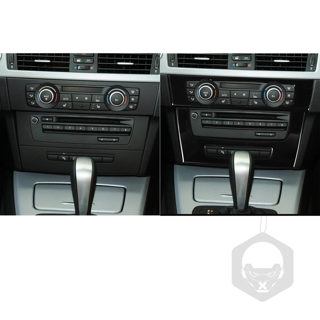 Для Bmw 3 серии 2005-2012 e90 e92 Piano Black Кондиционер CD Панель управления Пластиковая крышка Аксессуары для салона автомобиля
