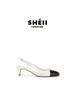 Spot, Sheepskin Version~ The Same Shoes, Pointed Bow, Shallow Mouth, Bag Head, Sandals, Small Fragrant Style, High Heels, Women's