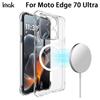 Чехол для телефона Moto Edge 70 Ultra 5G IMAK Ударопрочный Мягкий Магнитный Чехол